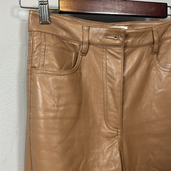 Wilfred Faux Leather Vegan Tan Melina Pants size 2 - Picture 6 of 15